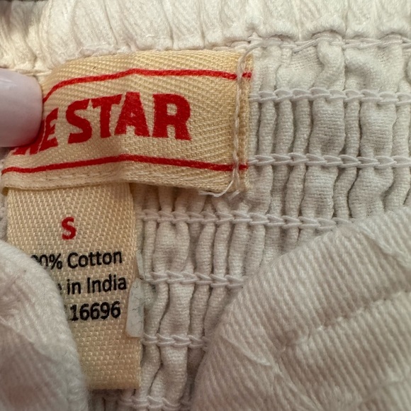 Lone Star Pride Apparel White Textured Crop Top 100% Cotton - Picture 3 of 4